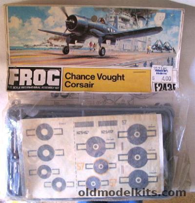 Frog 1/72 Chance Vought Corsair F4U RNZAF or Royal Navy Bagged, F243F plastic model kit